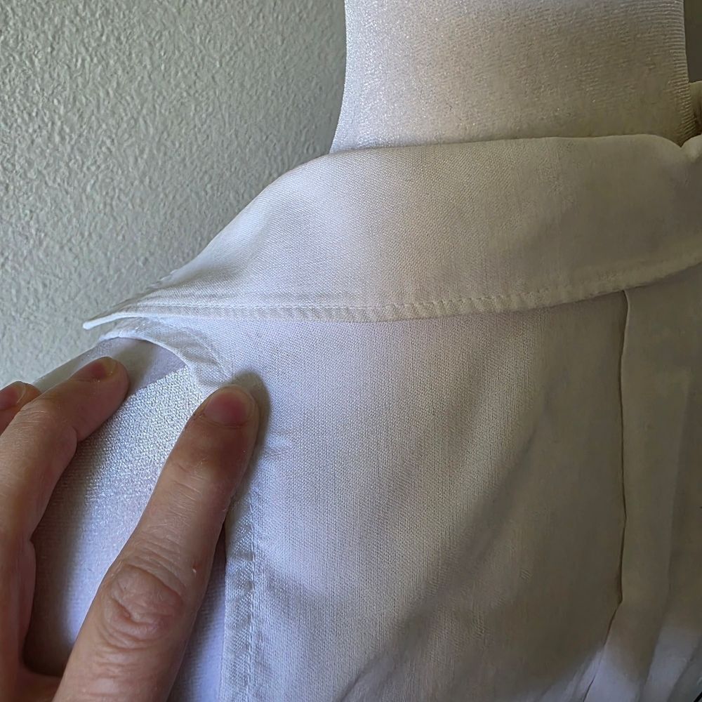Anthropologie Cloth & Stone White Sleeveless Hipster Top Small - Picture 8 of 8